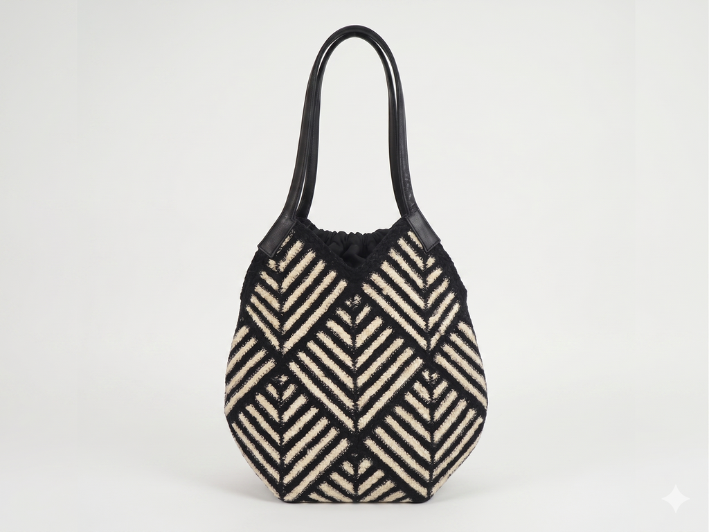 ZOYA - Resort-Tasche in Schwarz-Weiß
