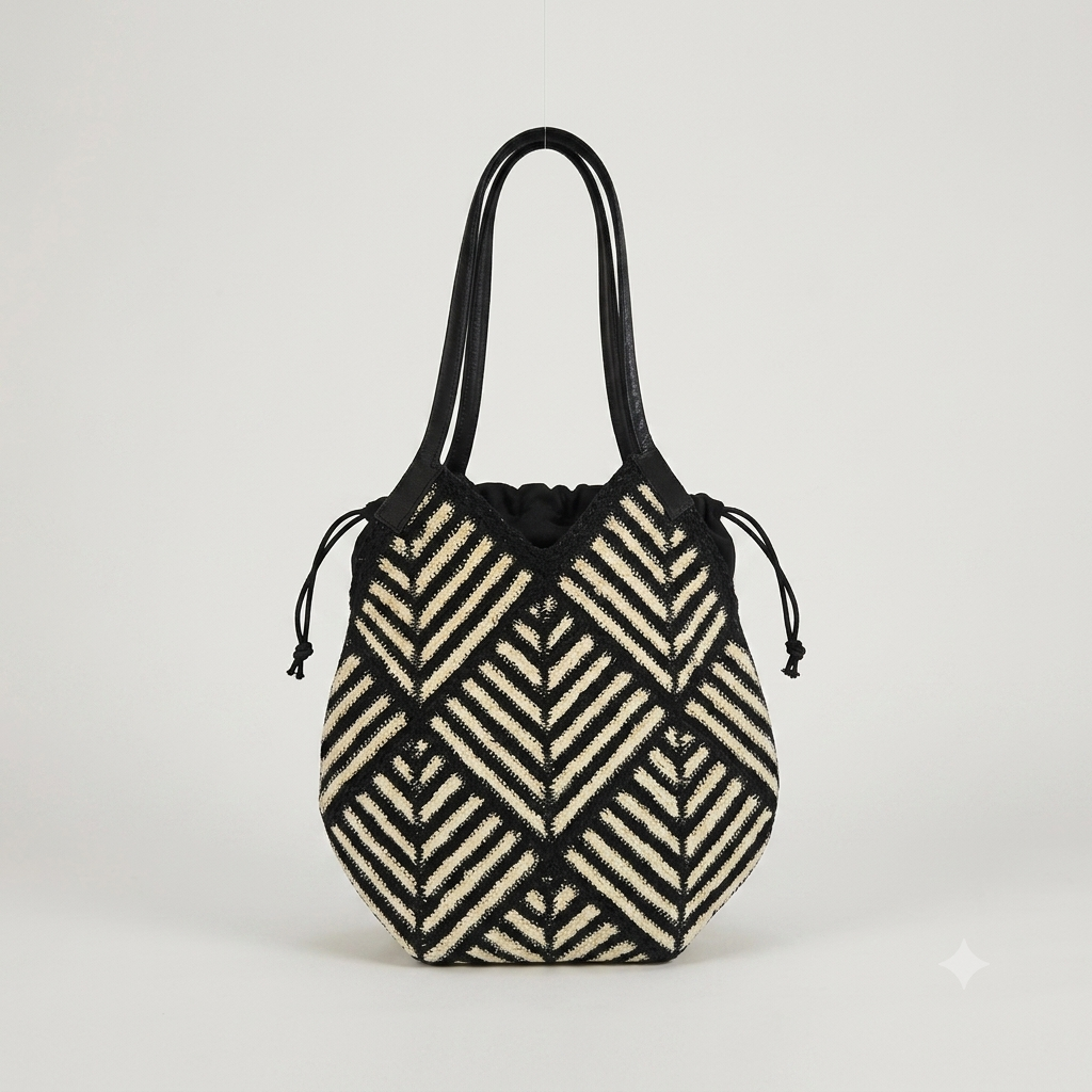 ZOYA - Resort-Tasche in Schwarz-Weiß