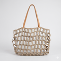 GAIA – Weitmaschige Premium-Shopper in Naturbeige
