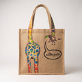 NALA - Jute Shopper „allesjute“ – Motiv-Tasche mit bunter Giraffe