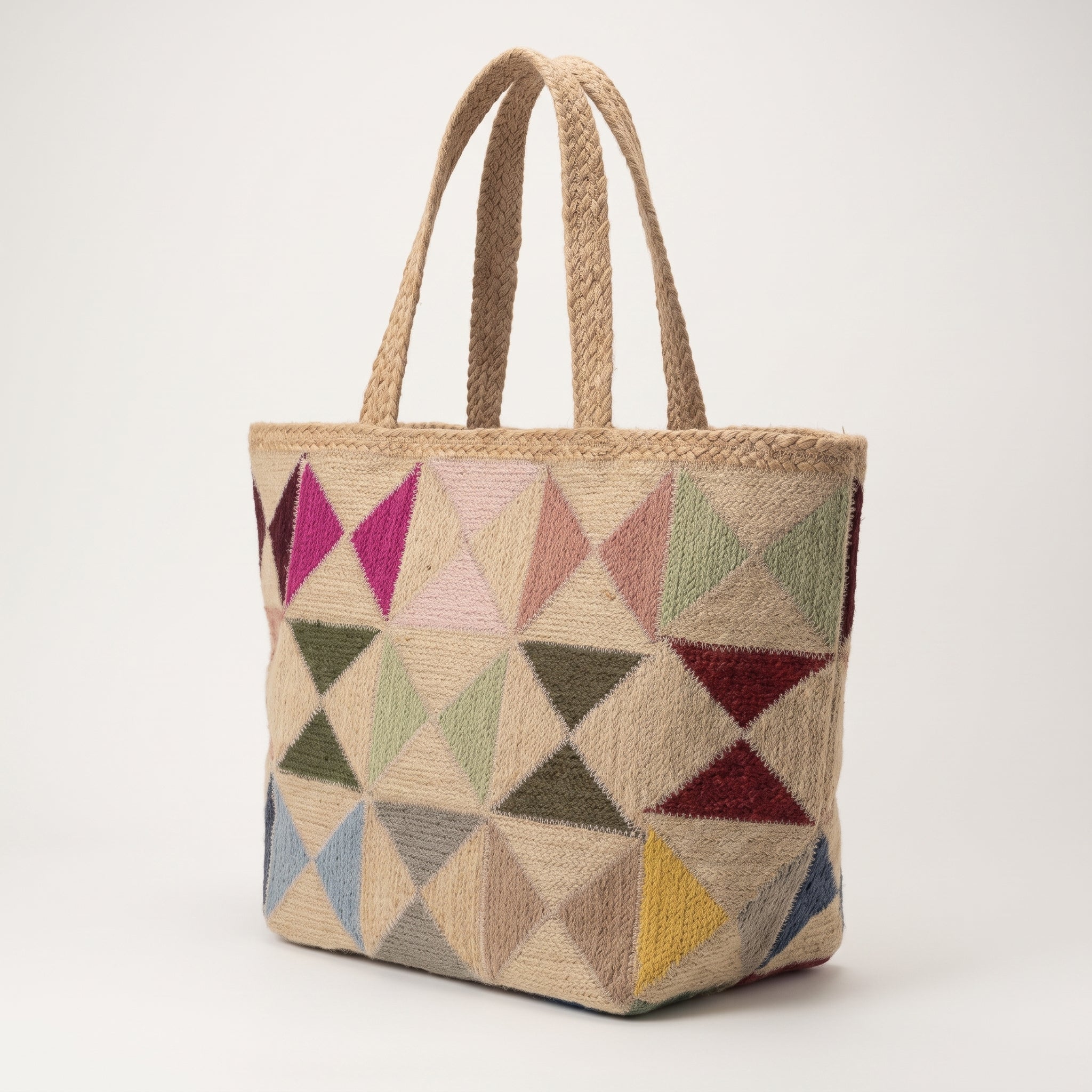 TALIA – Shopper mit geometrischem Mosaik-Design